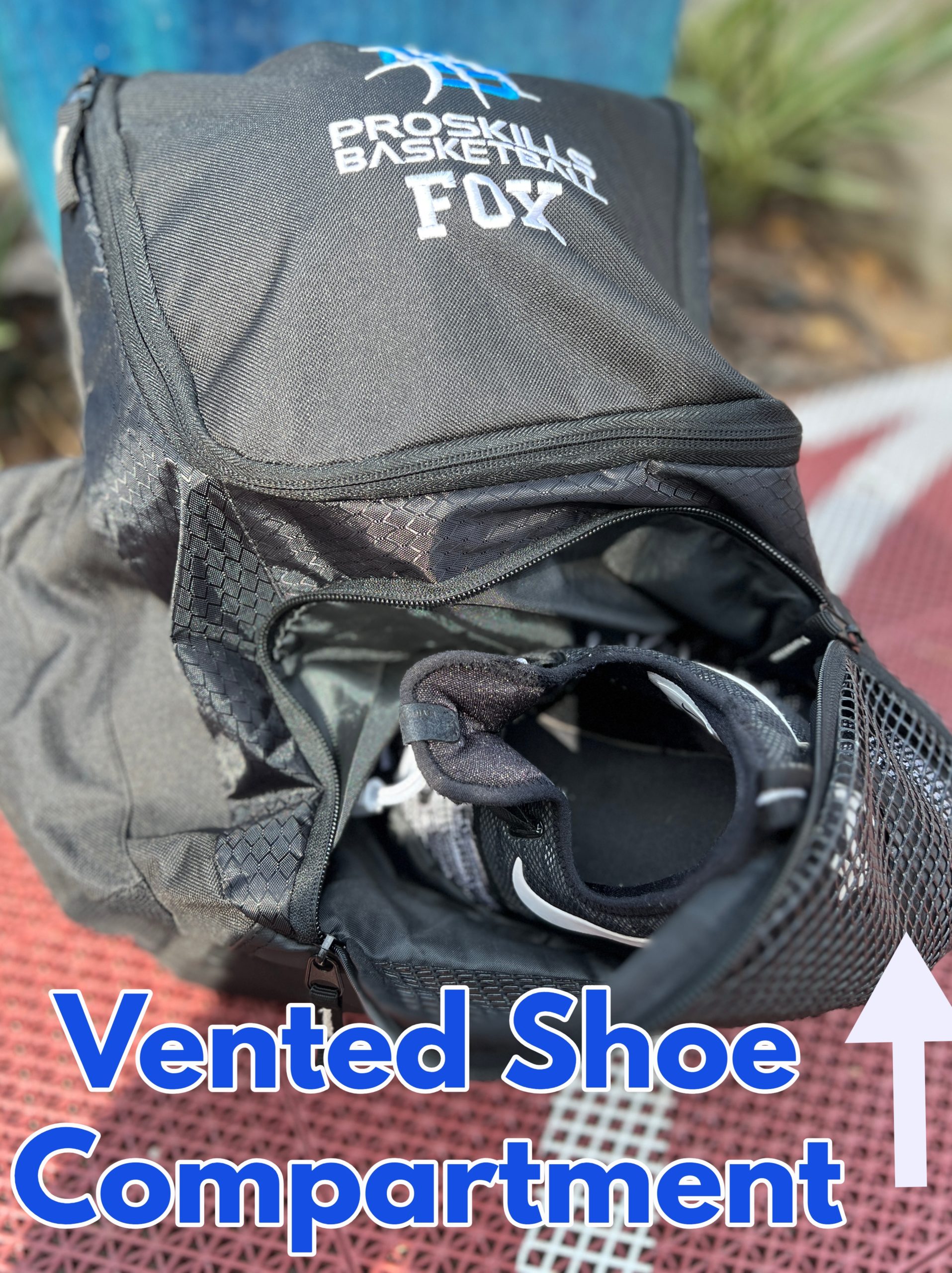 vented shoe compartment