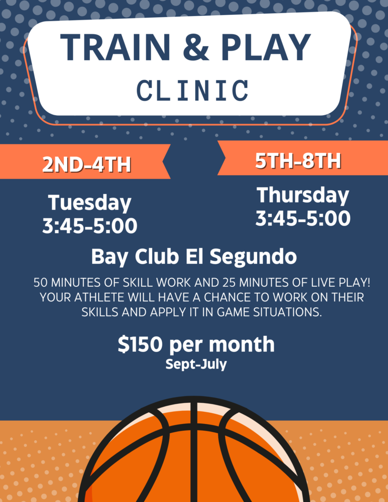 Orange Blue Modern Basketball Camp Sport Flyer (2)